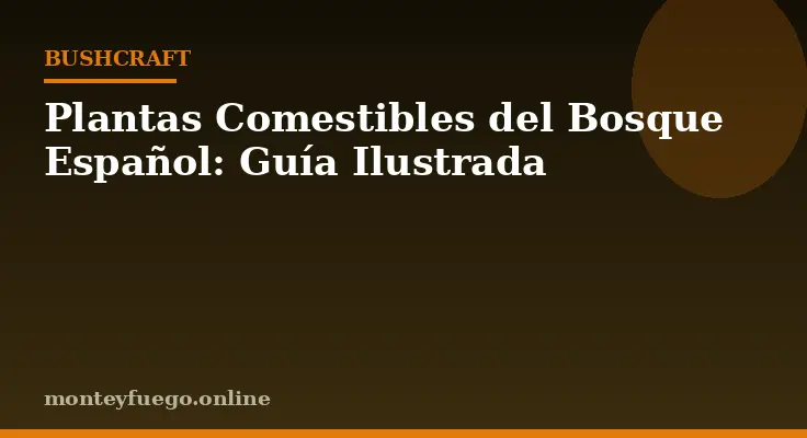 Plantas Comestibles del Bosque Español: Guía Ilustrada