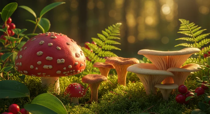 Setas Comestibles del Bosque: Guía de Identificación Segura